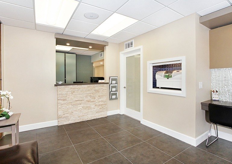 Covina dental office reception area