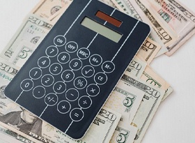 Calculator and cash